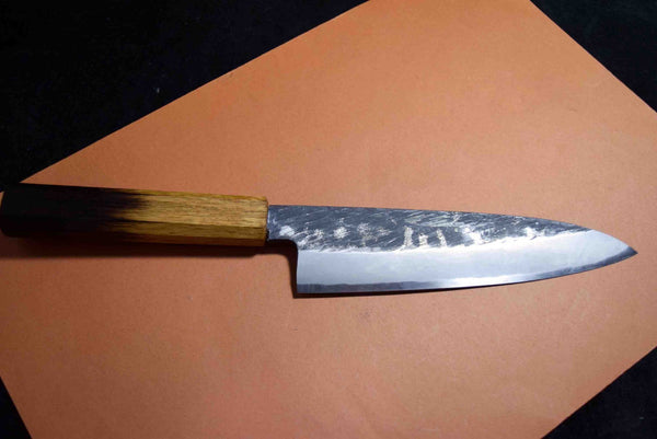 Japanese Chef Knives Itsuo Doi Blue 2 Black Tsuchime Funayuki 170mm-190mm