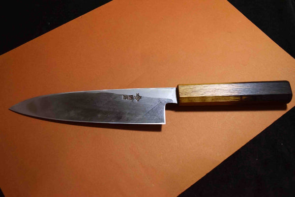 Japanese Chef Knives Itsuo Doi Blue 2 Black Tsuchime Funayuki 170mm-190mm