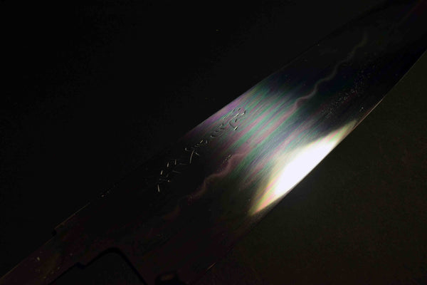 Japanese Chef Knife Yoshikazu Ikeda Blue2 Honyaki Tall Gyuto 240mm Mirror Blade