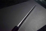 Japanese Chef Knife Mazaki Naoki White 2 Kuro Nashiji Gyuto 240mm w/ Handle