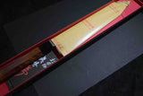 Japanese Chef Knife Mazaki Naoki White 2 Kuro Nashiji Gyuto 240mm w/ Handle