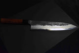 Japanese Chef Knife Mazaki Naoki White 2 Kuro Nashiji Gyuto 240mm w/ Handle