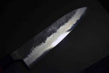 Japanese Chef Knife Mazaki Naoki White 2 Kuro Nashiji Gyuto 240mm w/ Handle