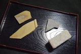 Japanese Natural Whetstone Sword’s Jito ( Narutaki ) & Hato ( Uchigumori) 196g