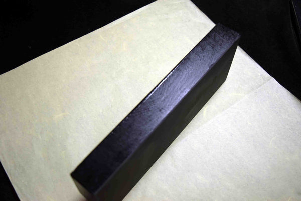 Japanese Natural Whetstone Tsushima Black 30'Size+ 1128g Nagasaki Pref.