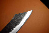 Japanese Chef Knife Itsuo Doi Blue 2 Black Tuchime Hakata 180mm *F/S*