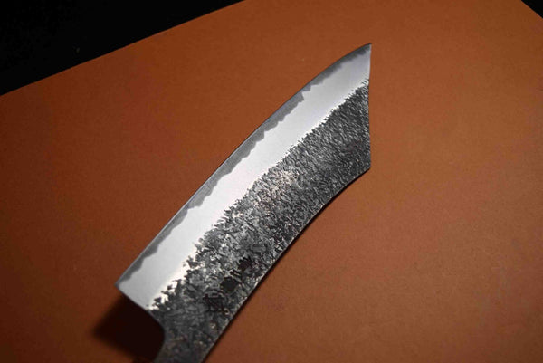 Japanese Chef Knife Itsuo Doi Blue 2 Black Tuchime Hakata 180mm *F/S*