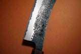Japanese Chef Knife Itsuo Doi Blue 2 Black Tuchime Hakata 180mm *F/S*