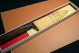 Japanese Chef Knives Itsuo Doi White 3  Black Tsuchime Funayuki 185mm Japan F/S