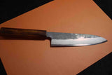 Japanese Chef Knives Itsuo Doi White 3  Black Tsuchime Funayuki 185mm Japan F/S