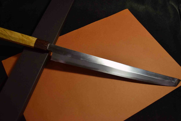 Japanese Chef Knife Itsuo Doi Blue 1 Sakimaru Takohiki Migaki 300mm Japan F/S