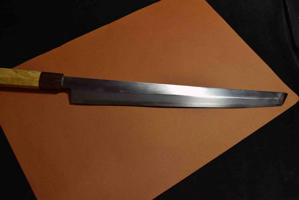 Japanese Chef Knife Itsuo Doi Blue 1 Sakimaru Takohiki Migaki 300mm Japan F/S