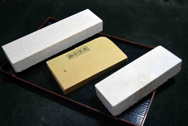 Japanese Natural Whetstone Palm Size stone 3 x Assort 1230g for knives F/S TK152