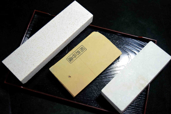 Japanese Natural Whetstone Palm Size stone 3 x Assort 1230g for knives F/S TK152