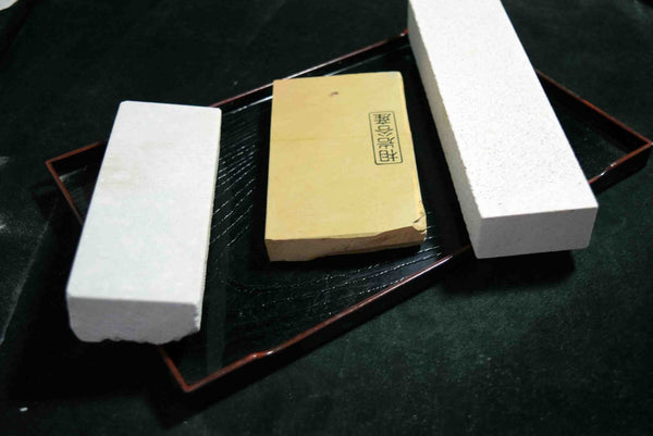 Japanese Natural Whetstone Palm Size stone 3 x Assort 1230g for knives F/S TK152
