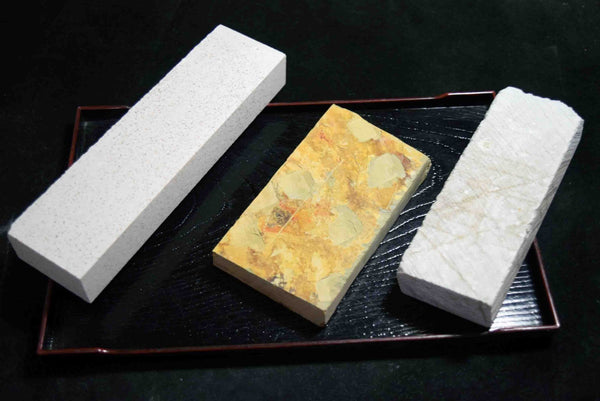Japanese Natural Whetstone Palm Size stone 3 x Assort 1230g for knives F/S TK152