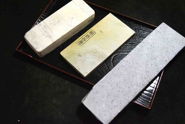 Japanese Natural Whetstone Palm Size stone 3 x Assort 859g for knives F/S TK151