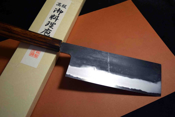 Japanese Chef Knife Doi x Myojin  Blue 2 Black Tall Nakiri 210mm *F/S*