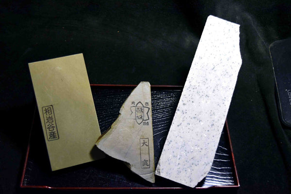 Japanese Natural Whetstone Palm Size stone 3 x Assort 805g for razors F/S TK153