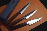 Japanese Chef Knife Ikyu by Itsuo Doi Shirogami 2 Petty 125-150mm *F/S*