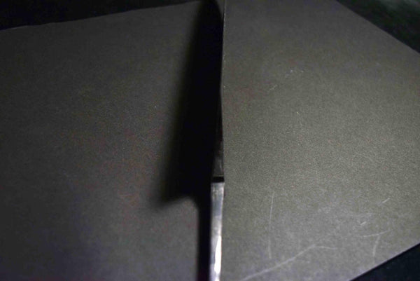 Japanese Chef Knife Mazaki Naoki Hon Sanmai WT2 BK Nashiji Bullnose Gyuto 225mm★