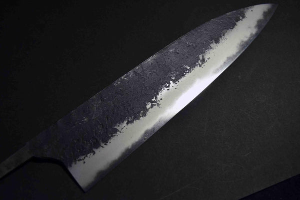 Japanese Chef Knife Mazaki Naoki Hon Sanmai WT2 BK Nashiji Bullnose Gyuto 225mm★
