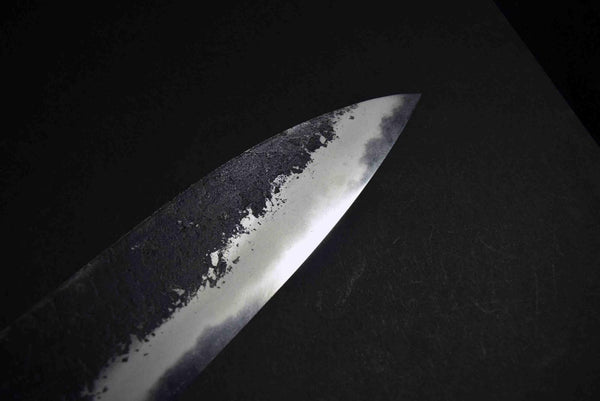 Japanese Chef Knife Mazaki Naoki Hon Sanmai WT2 BK Nashiji Bullnose Gyuto 225mm★