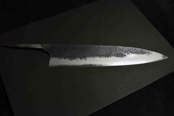 Japanese Chef Knife Mazaki Naoki Hon Sanmai Aogami Super KuroNashiji Gyuto 255mm★