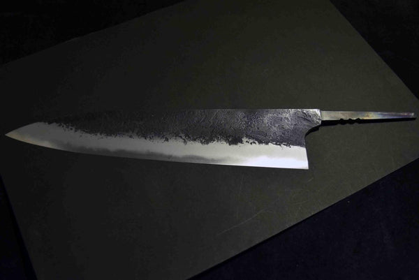 Japanese Chef Knife Mazaki Naoki Hon Sanmai Aogami Super KuroNashiji Gyuto 255mm★