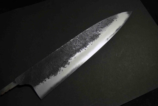 Japanese Chef Knife Mazaki Naoki Hon Sanmai Aogami Super KuroNashiji Gyuto 255mm★