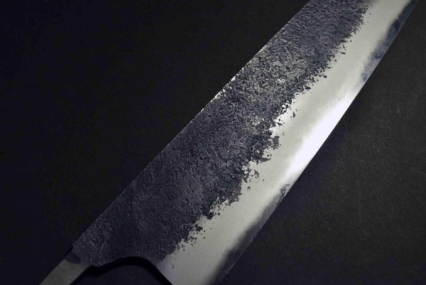 Japanese Chef Knife Mazaki Naoki Hon Sanmai Aogami Super KuroNashiji Gyuto 255mm★