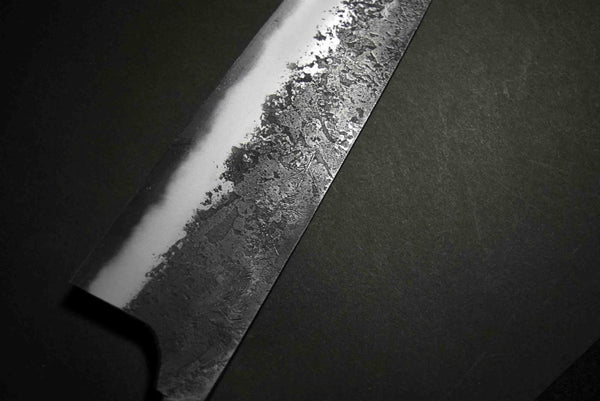 Japanese Chef Knife Mazaki Naoki Hon Sanmai Aogami Super KuroNashiji Gyuto 255mm★