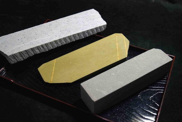 Japanese Natural Whetstone Palm Size stone 3 x Assort 1074g for knives F/S TK155★