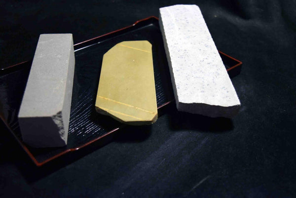 Japanese Natural Whetstone Palm Size stone 3 x Assort 1074g for knives F/S TK155★