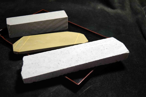 Japanese Natural Whetstone Palm Size stone 3 x Assort 1074g for knives F/S TK155★