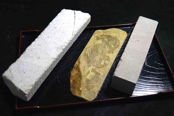 Japanese Natural Whetstone Palm Size stone 3 x Assort 1074g for knives F/S TK155★