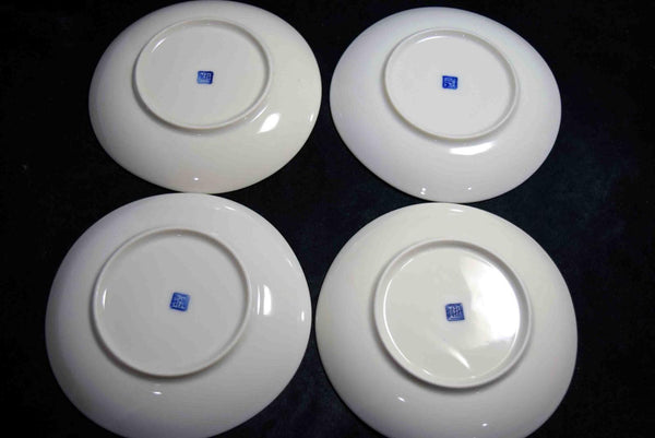 Japanese Kiyomizu ware small Kozara plate 4pcs set Kyoto 136★