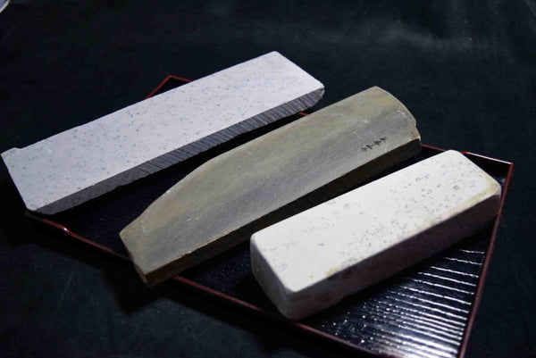 Japanese Natural Whetstone Palm Size stone 3 x Assort 1061g for Razors F/S TK157★