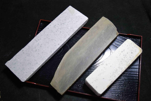 Japanese Natural Whetstone Palm Size stone 3 x Assort 1061g for Razors F/S TK157★
