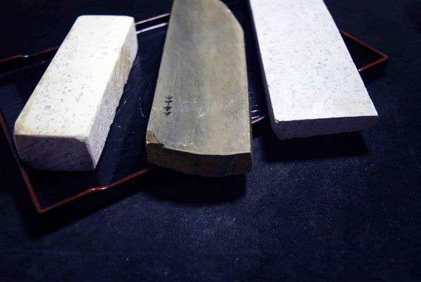 Japanese Natural Whetstone Palm Size stone 3 x Assort 1061g for Razors F/S TK157★