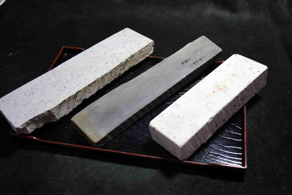 Japanese Natural Whetstone Palm Size stone 3 x Assort 1207g for Razors F/S TK159★