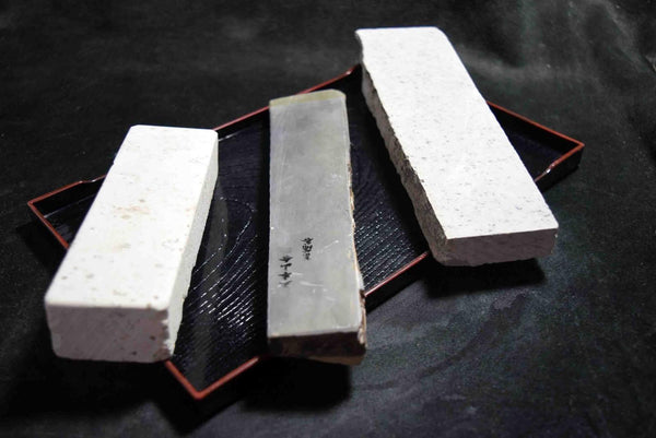 Japanese Natural Whetstone Palm Size stone 3 x Assort 1207g for Razors F/S TK159★