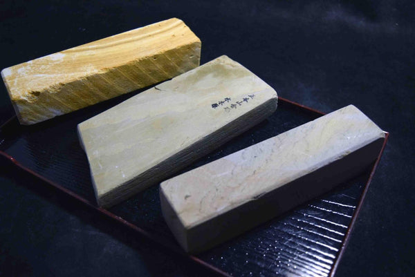 Japanese Natural Whetstone Palm Size stone 3 x Assort 1268g for knives F/S TK158★