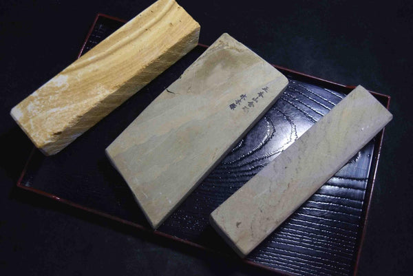 Japanese Natural Whetstone Palm Size stone 3 x Assort 1268g for knives F/S TK158★