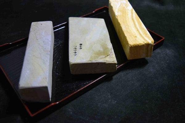 Japanese Natural Whetstone Palm Size stone 3 x Assort 1268g for knives F/S TK158★
