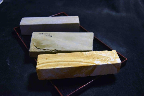 Japanese Natural Whetstone Palm Size stone 3 x Assort 1268g for knives F/S TK158★