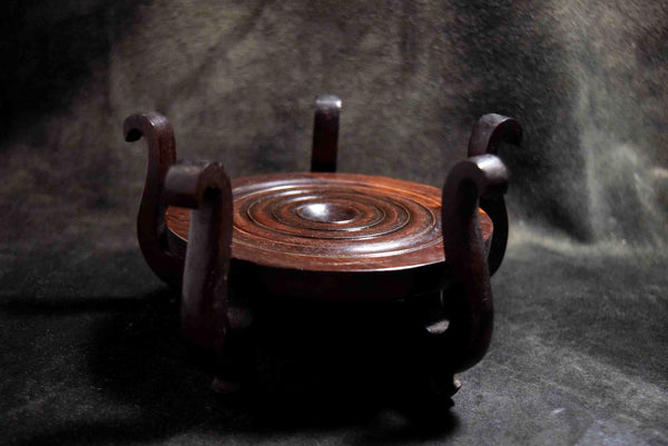 Japanese Ebony Wooden Display Stand / Flower Stand Vtg. from Japan 148★