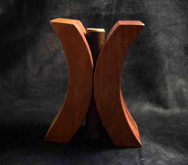 Japanese Wooden Display Stand (Vertical Type) – Keyaki (Zelkova) Wood Vtg.  149★