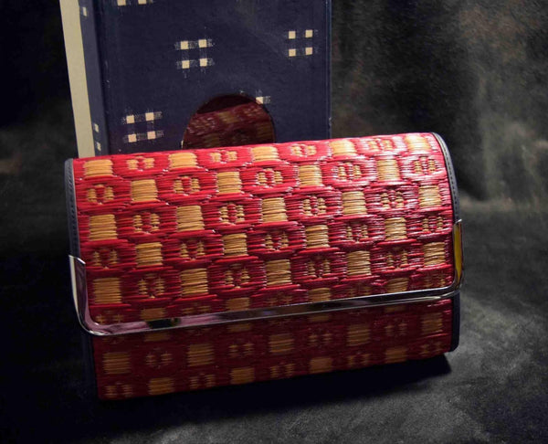 Japanese Braided Clutch Bag (Amitate Style) Vtg. Japan 150★