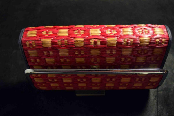 Japanese Braided Clutch Bag (Amitate Style) Vtg. Japan 150★